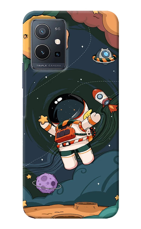 Cartoon Astronaut Vivo Y75 5G/Vivo T1 5G Back Cover