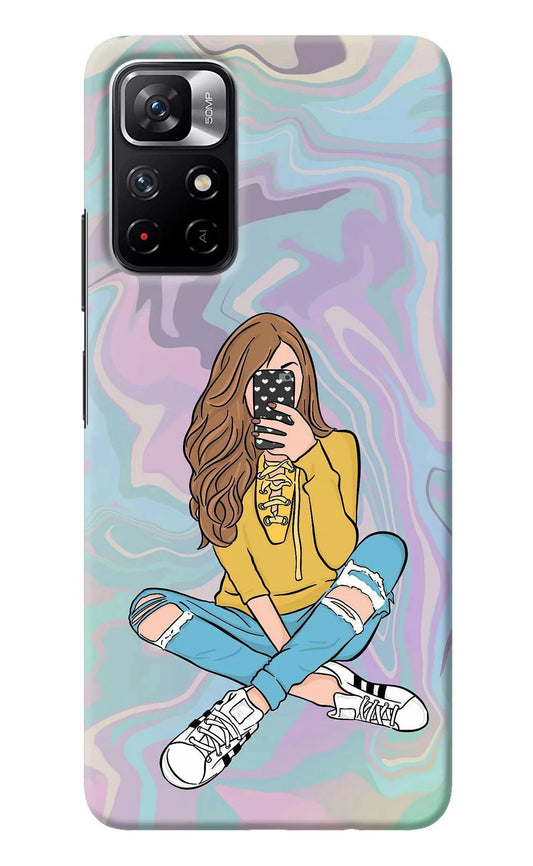 Selfie Girl Poco M4 Pro 5G Back Cover