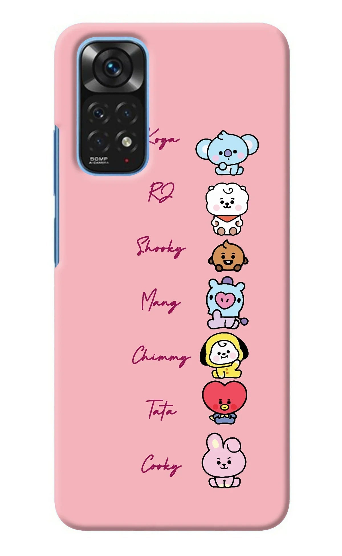 BTS names Redmi Note 11/11S Back Cover