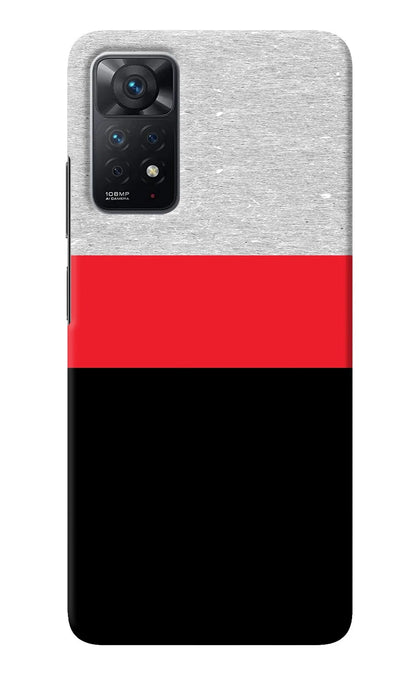 Tri Color Pattern Redmi Note 11 Pro Back Cover