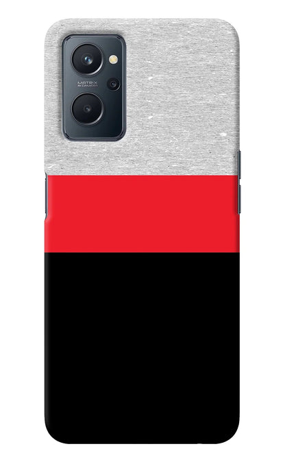 Tri Color Pattern Realme 9i 4G Back Cover