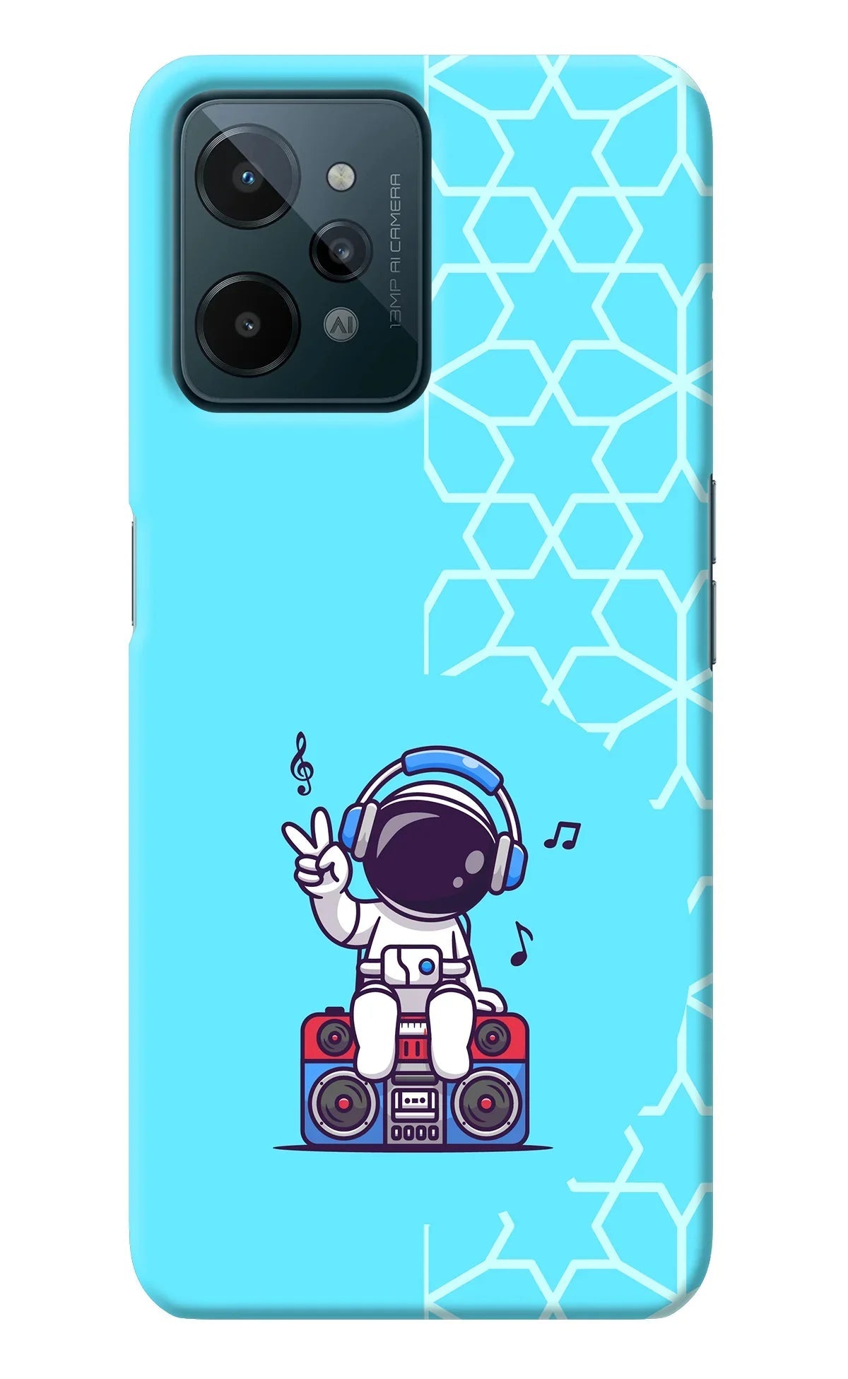 Cute Astronaut Chilling Realme C31 Back Cover