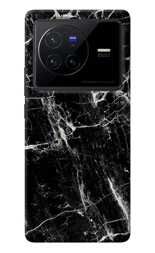 Black Marble Texture Vivo X80 Back Cover