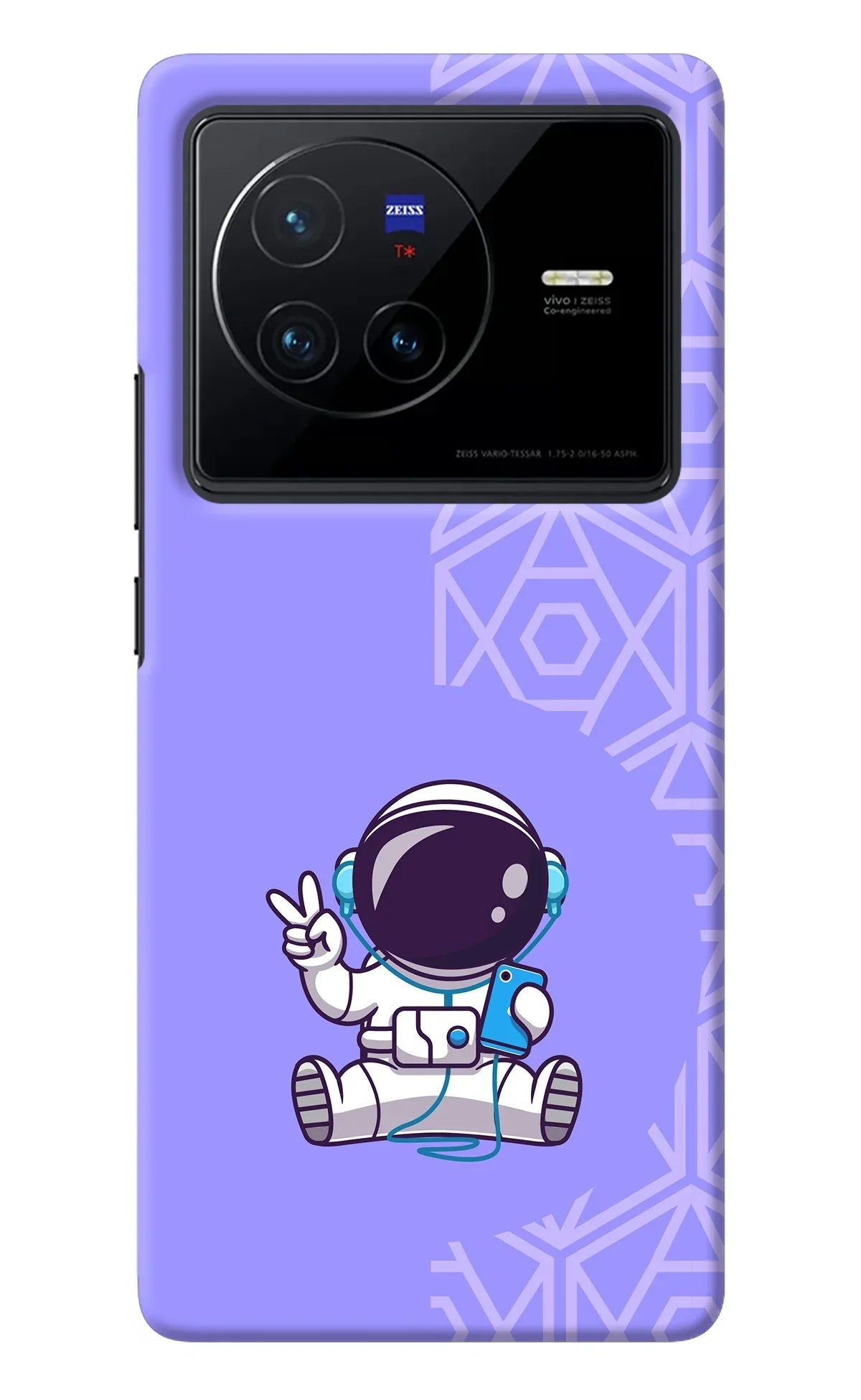 Cute Astronaut Chilling Vivo X80 Back Cover