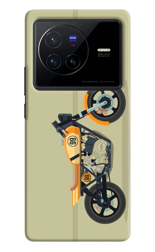 Vertical Speedster Vivo X80 Back Cover