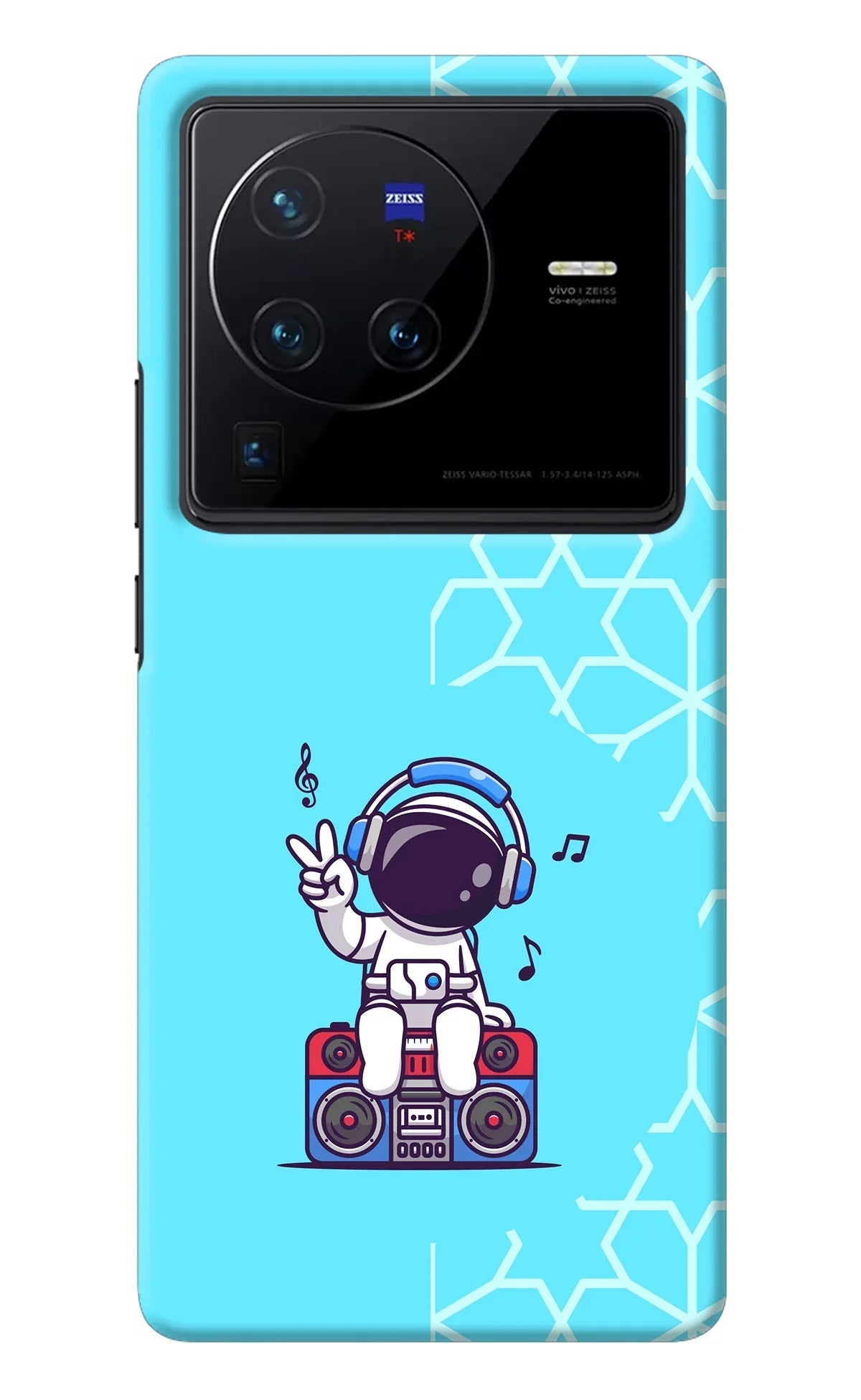 Cute Astronaut Chilling Vivo X80 Pro Back Cover