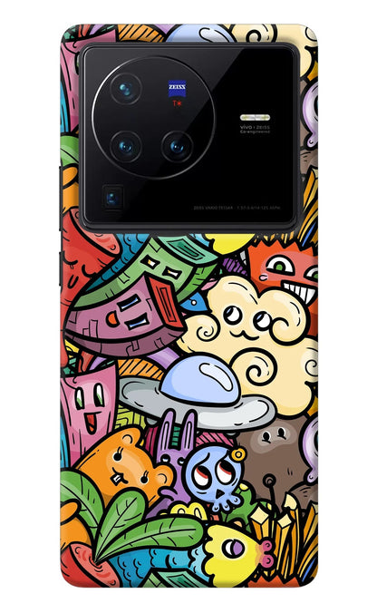 Veggie Doodle Vivo X80 Pro Back Cover