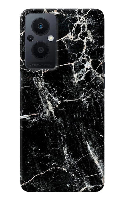 Black Marble Texture Oppo F21 Pro 5G Back Cover