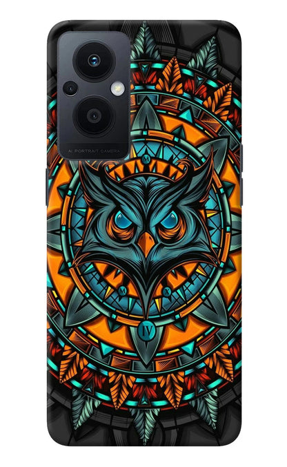 Angry Owl Art Oppo F21 Pro 5G Back Cover