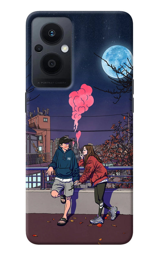 Chilling Couple Oppo F21 Pro 5G Back Cover