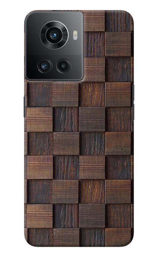 Wooden Cube Design OnePlus 10R 5G Back Cover