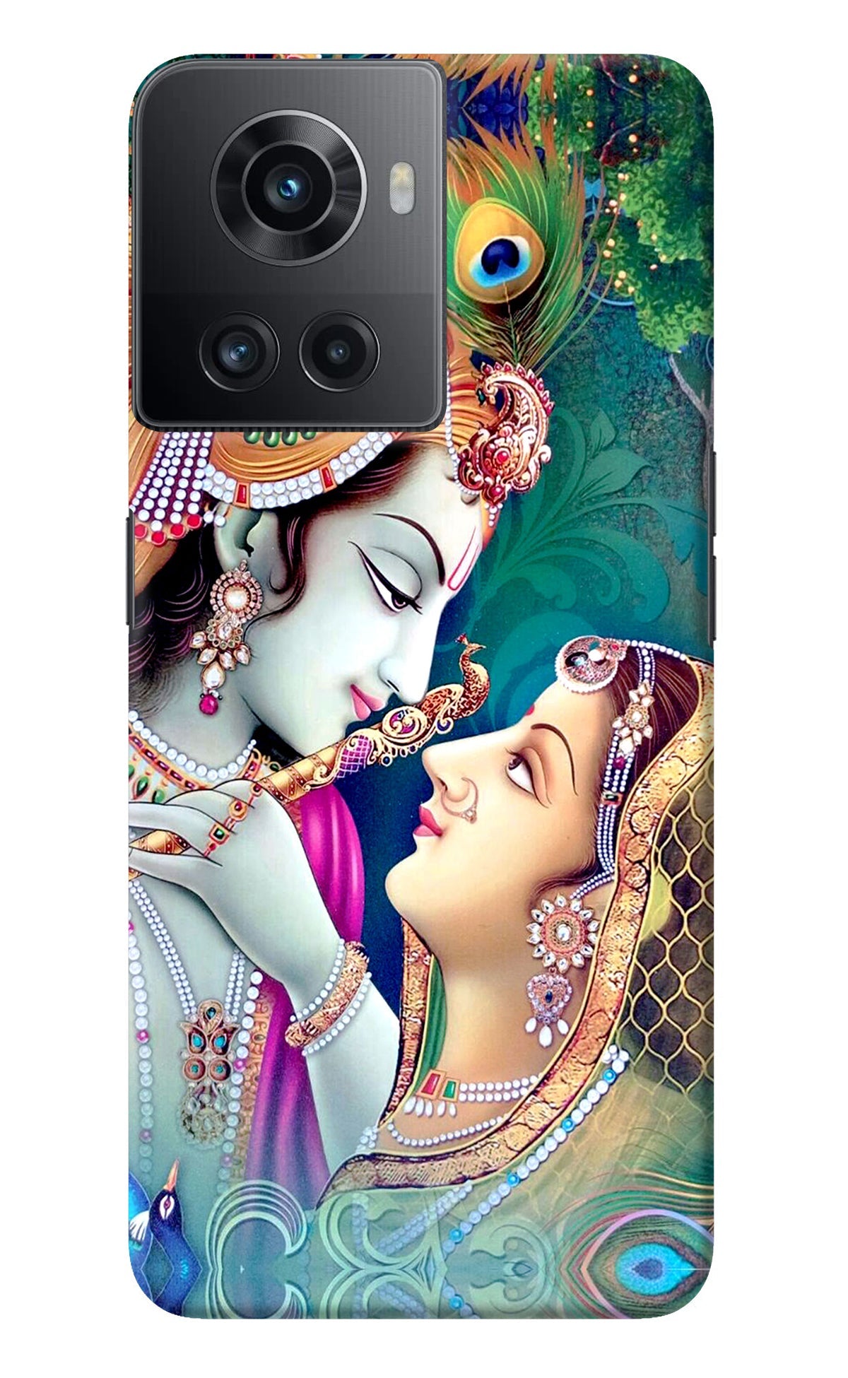Lord Radha Krishna OnePlus 10R 5G Back Cover