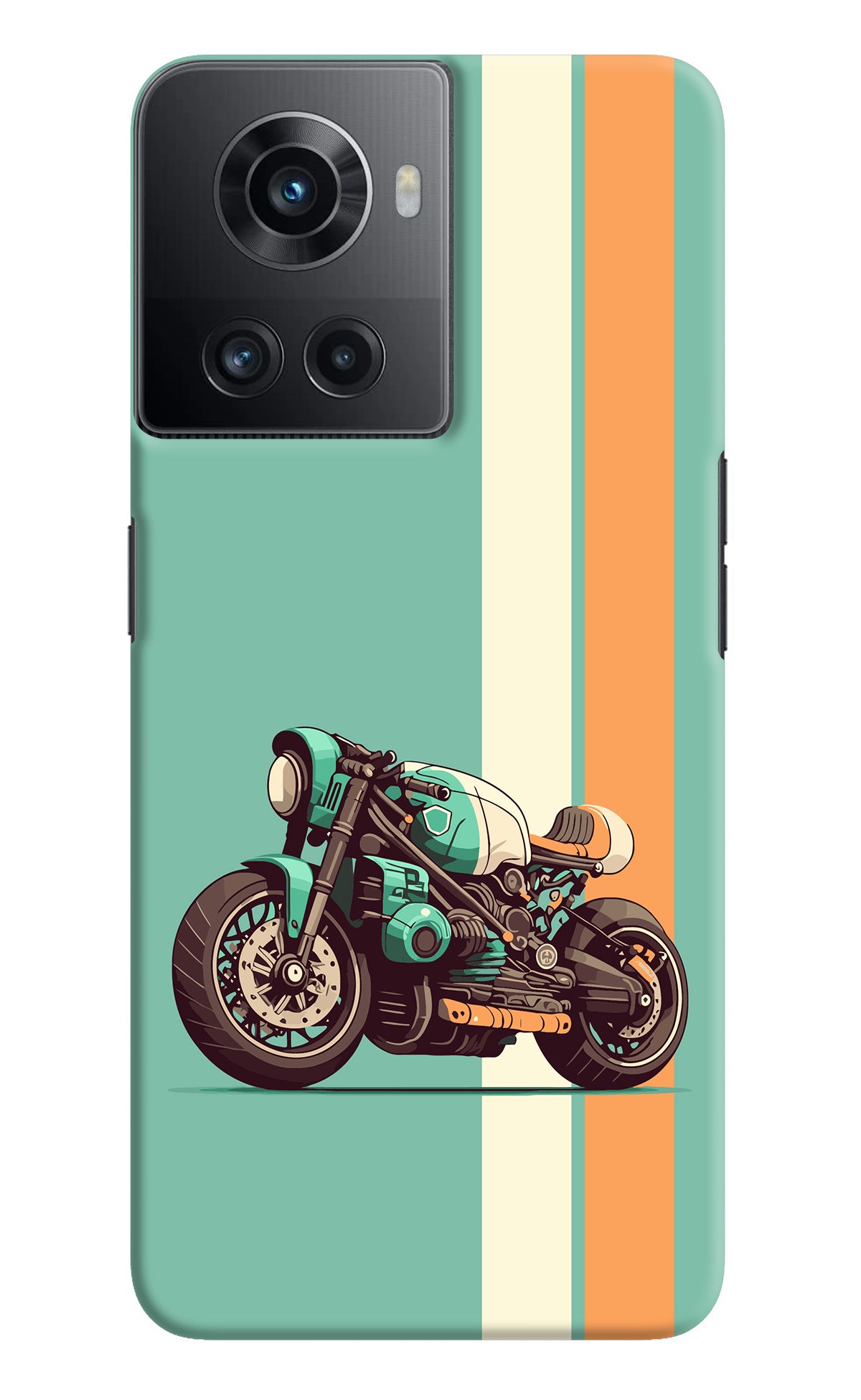 Striped Moto Drift OnePlus 10R 5G Back Cover