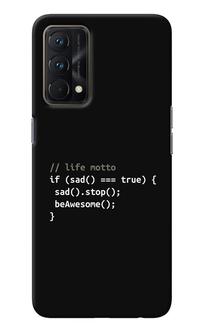 Life Motto Code Realme GT Master Edition Back Cover