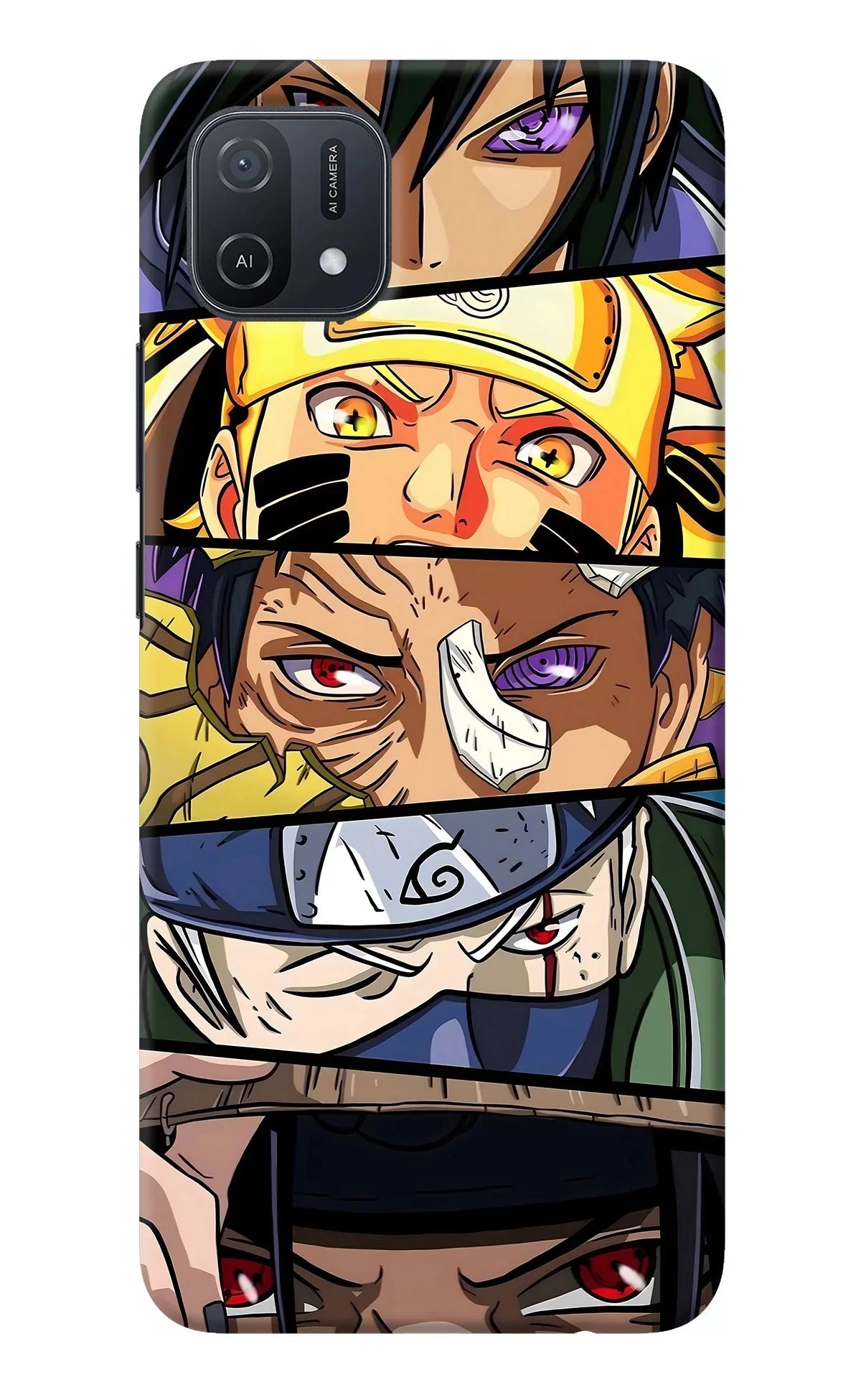 Naruto Character Oppo A16k/A16e Back Cover