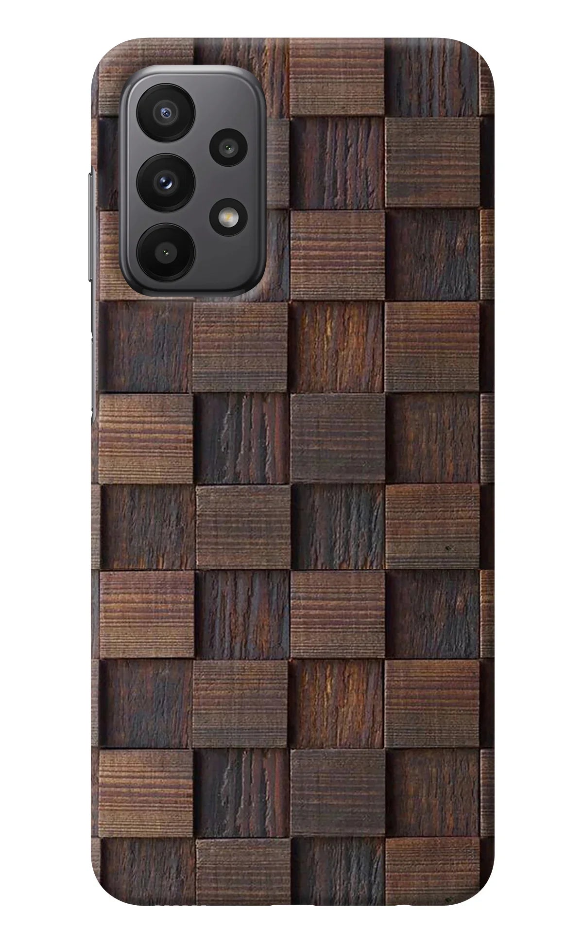 Wooden Cube Design Samsung A23 Back Cover