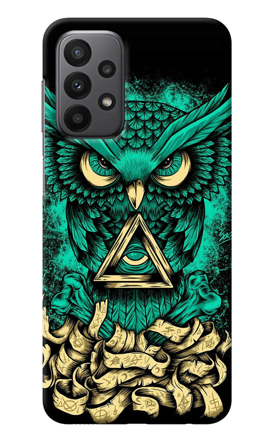 Green Owl Samsung A23 Back Cover