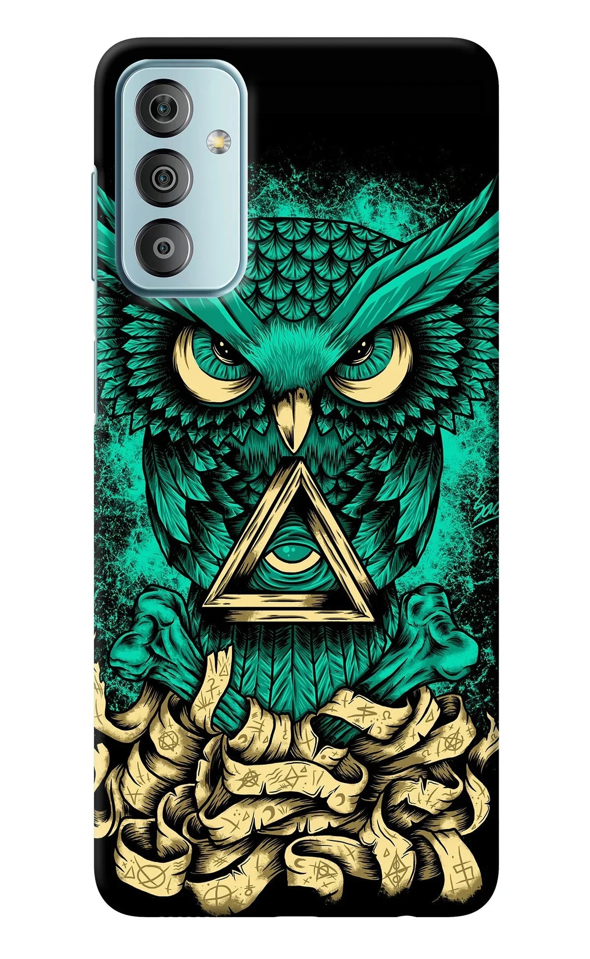 Green Owl Samsung F23 5G Back Cover
