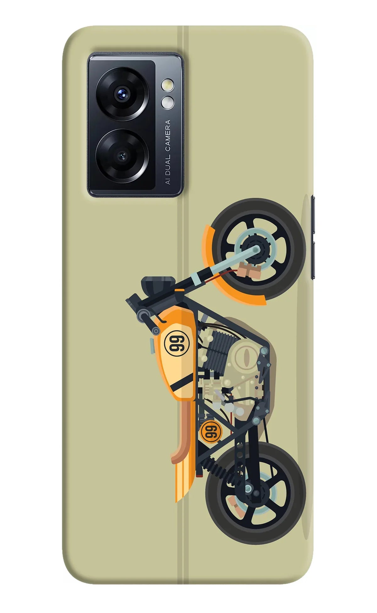 Vertical Speedster Oppo K10 5G Back Cover