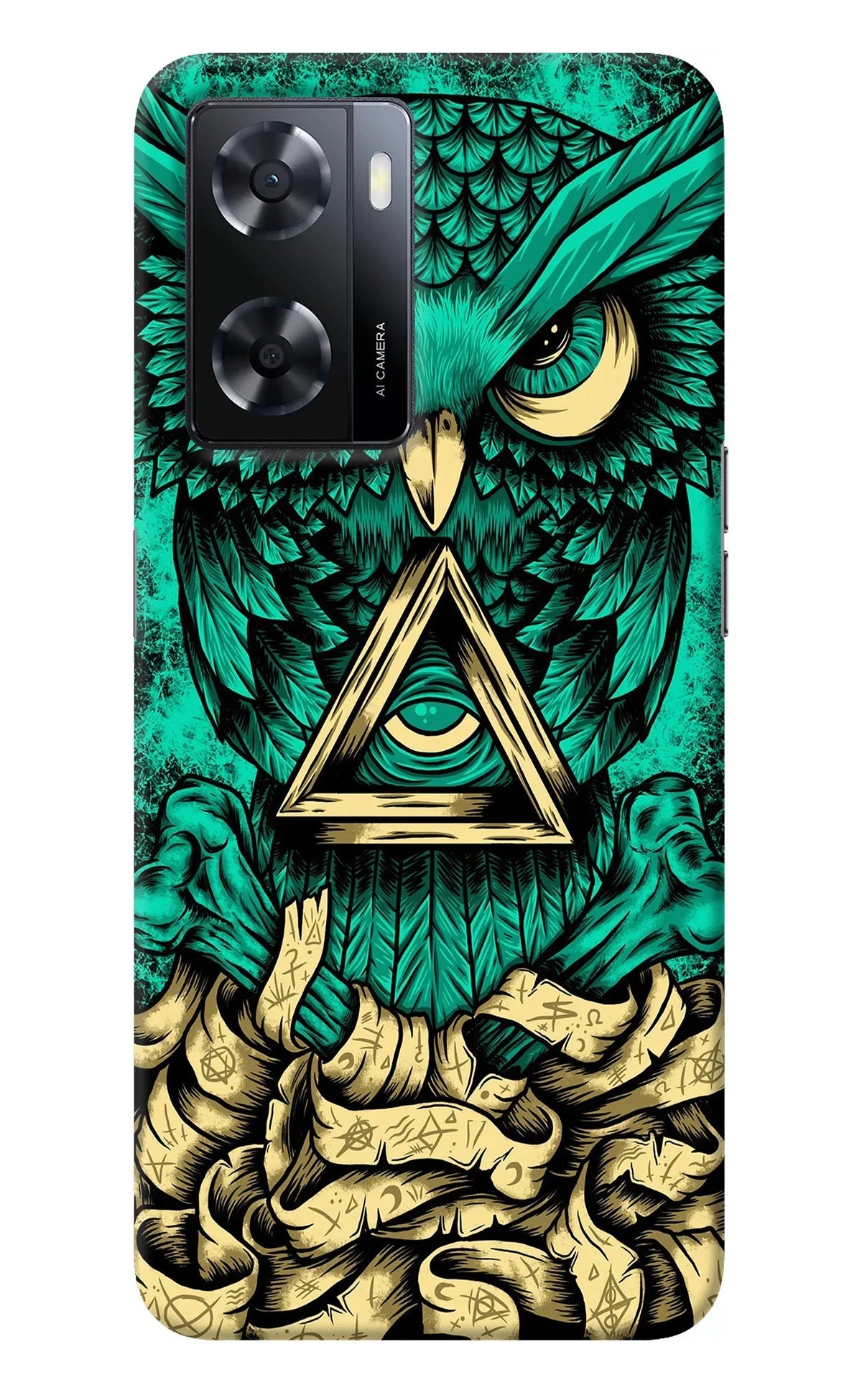 Green Owl Oppo A57 2022 Back Cover