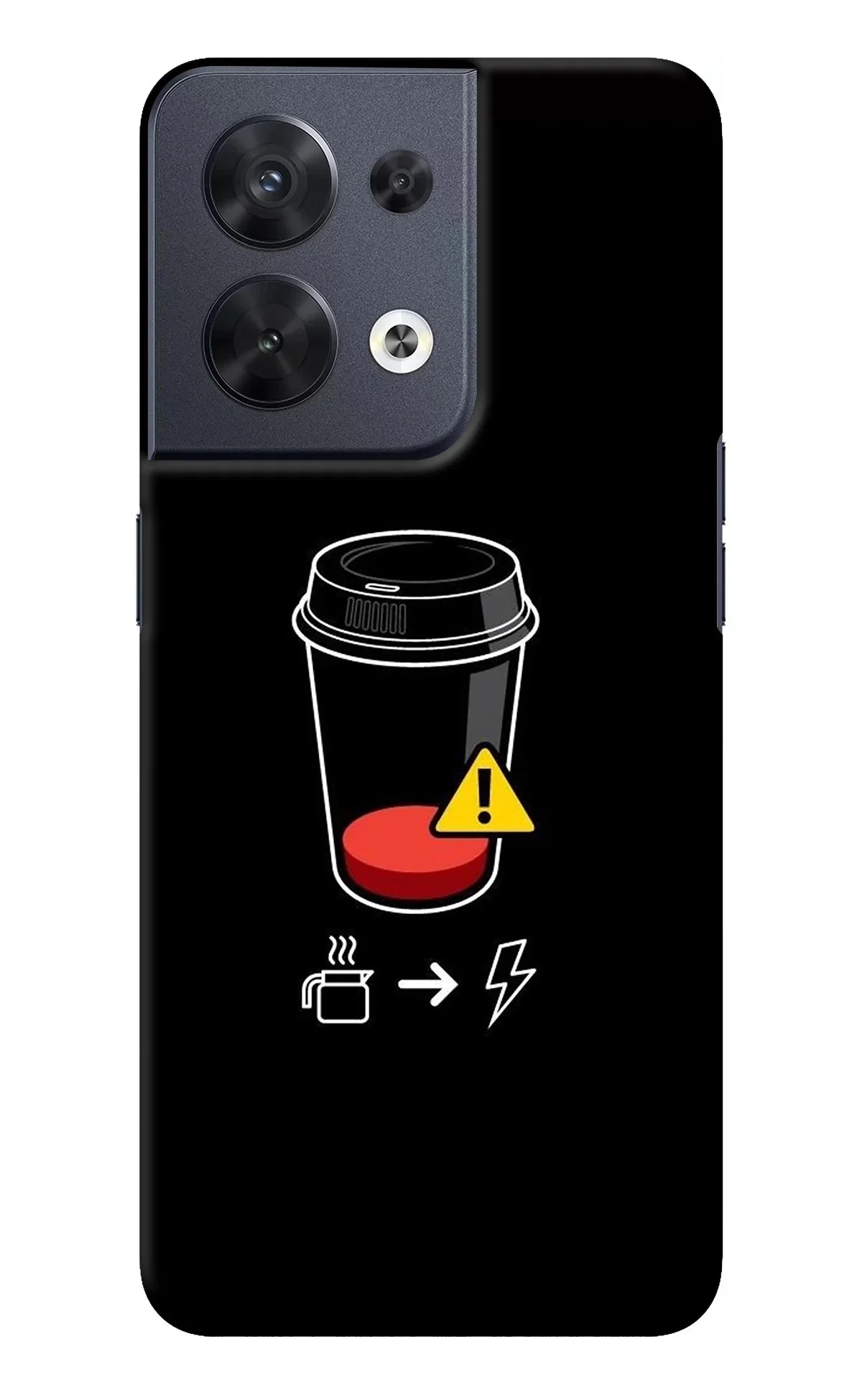 Coffee Oppo Reno8 Back Cover