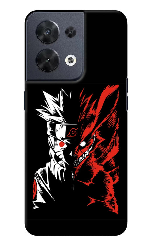 Naruto Two Face Oppo Reno8 Back Cover