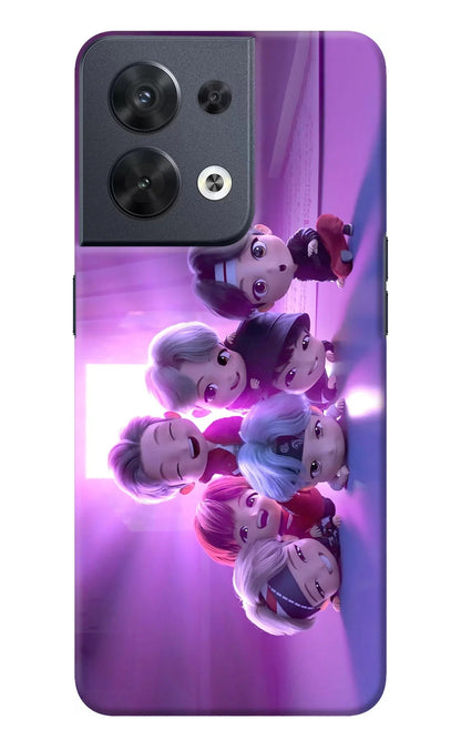 BTS Chibi Oppo Reno8 Back Cover