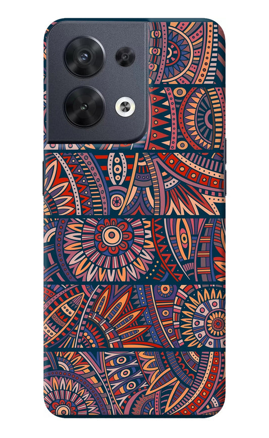 African Culture Design Oppo Reno8 Back Cover