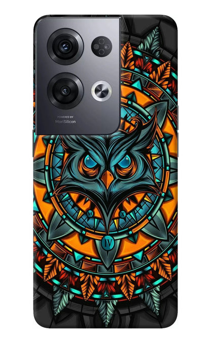 Angry Owl Art Oppo Reno8 Pro Back Cover
