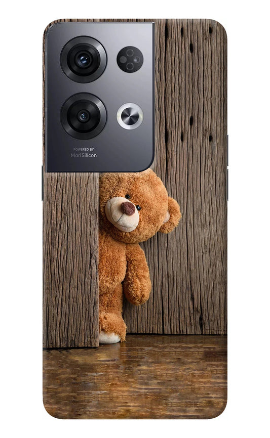 Teddy Wooden Oppo Reno8 Pro Back Cover