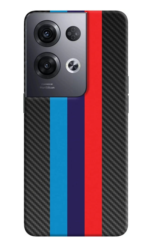 BMW Stripes Pattern Oppo Reno8 Pro Back Cover