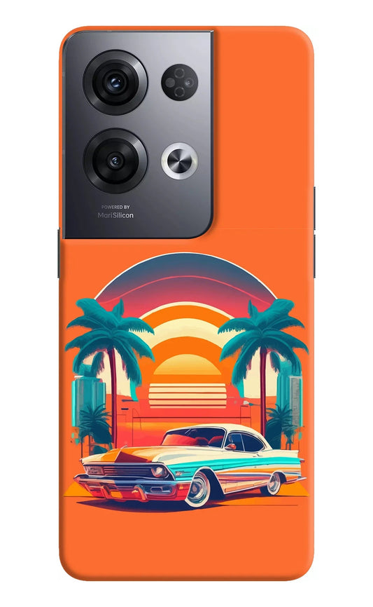 Palm Drive 80s Oppo Reno8 Pro Back Cover