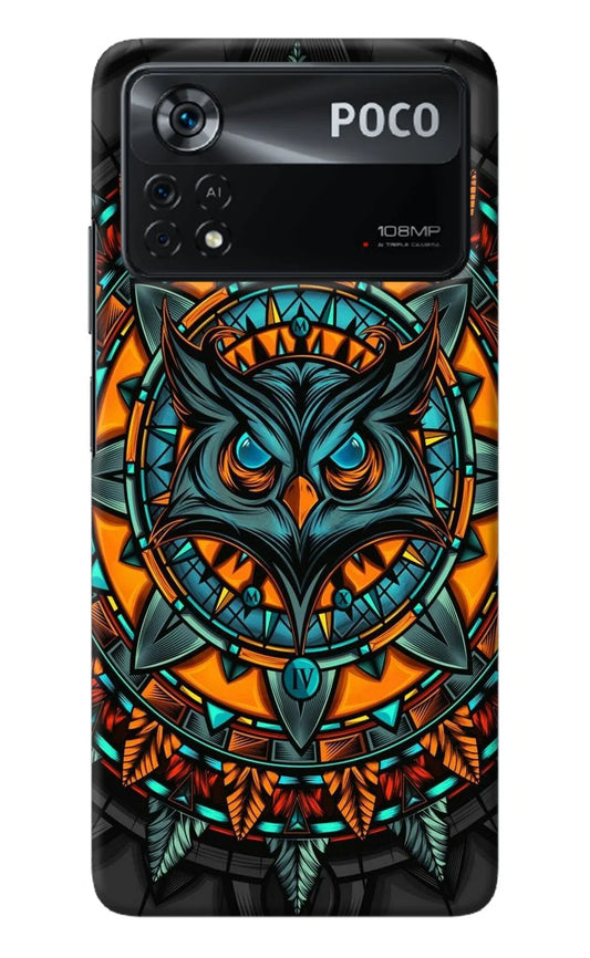 Angry Owl Art Poco X4 Pro Back Cover