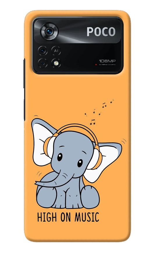 High On Music Poco X4 Pro Back Cover