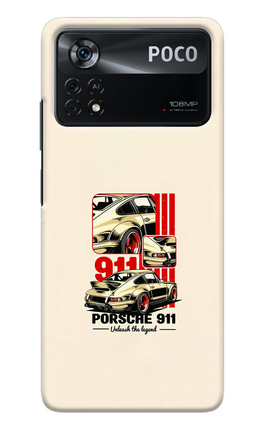 Classic Porsche 911 Poco X4 Pro Back Cover