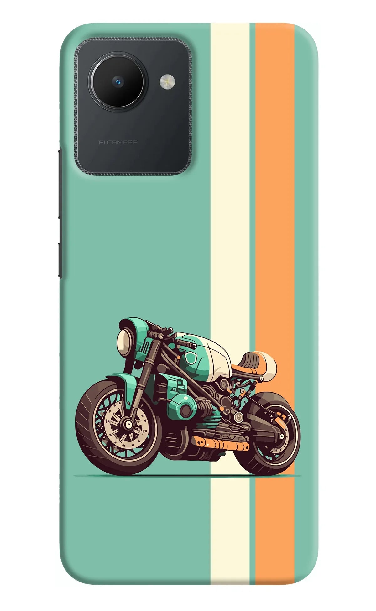 Striped Moto Drift Realme C30 Back Cover