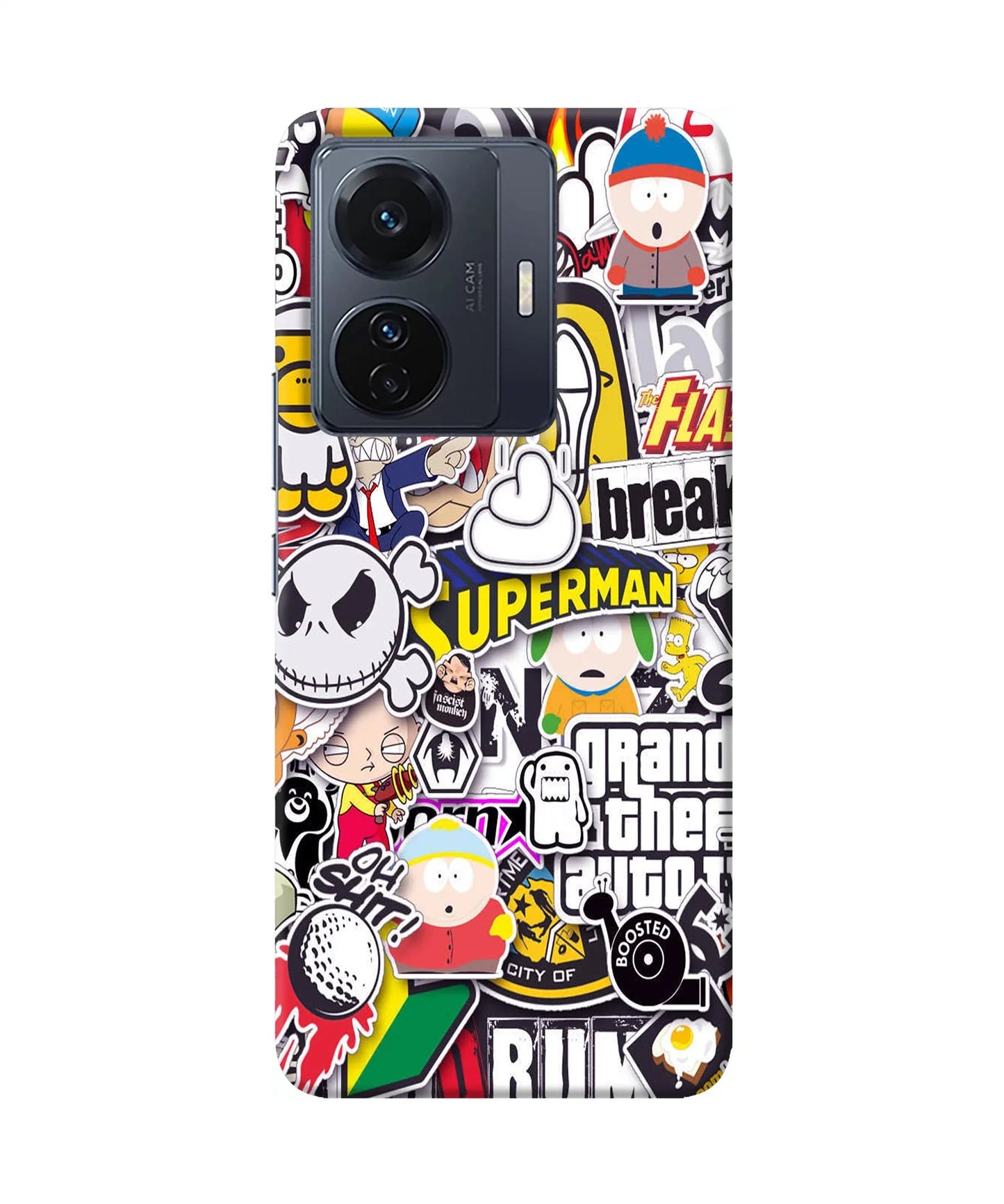 Sticker Bomb Vivo T1 Pro 5G Back Cover