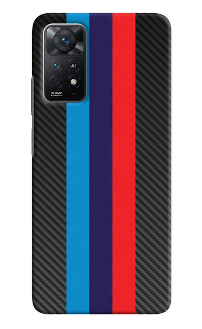 BMW Stripes Pattern Redmi Note 11 Pro+ 5G Back Cover