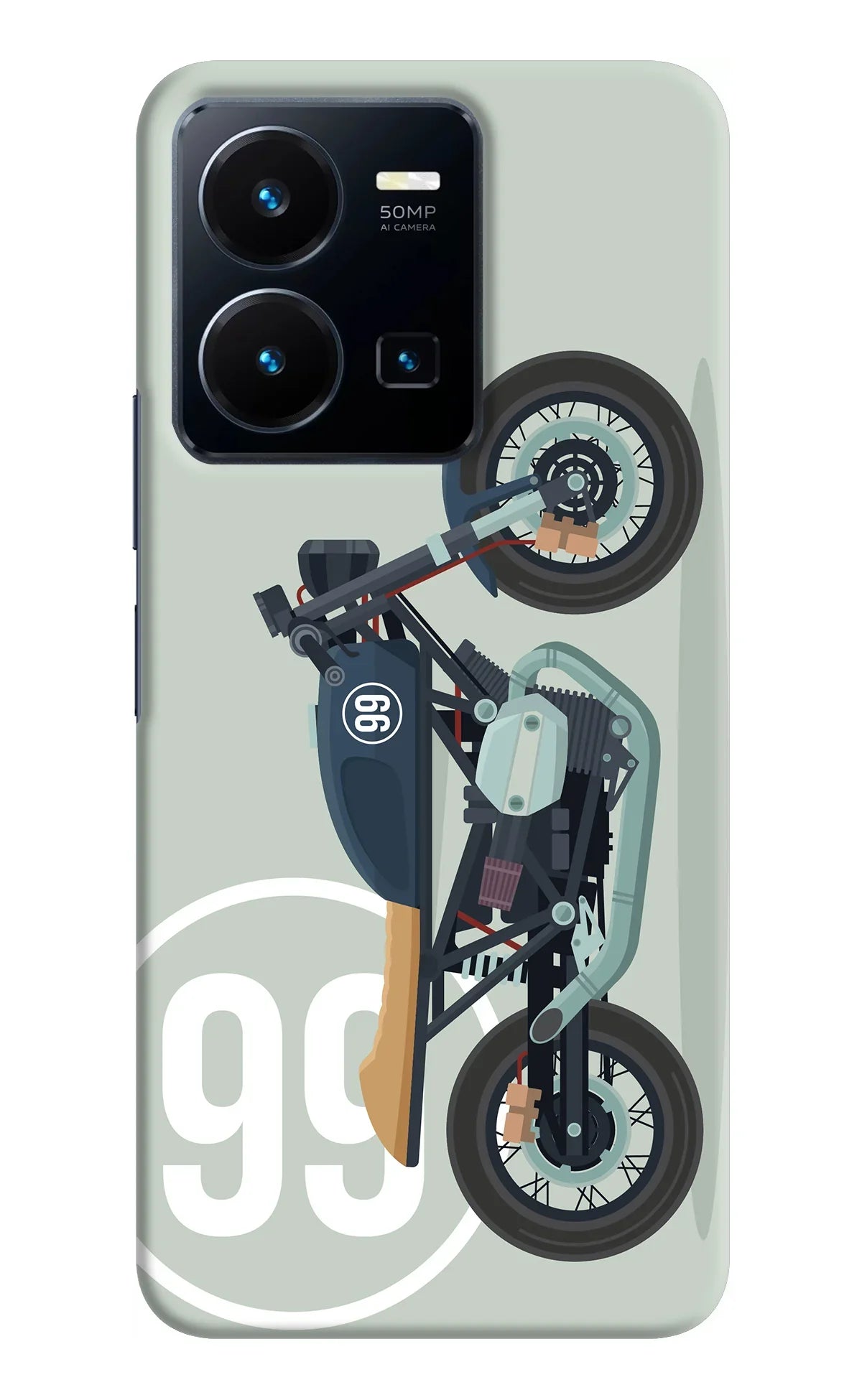 Classic Cafe Racer 99 Vivo Y35 Back Cover