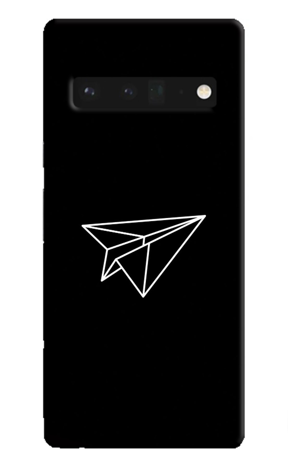 Paper Plane White Google Pixel 6 Pro Back Cover