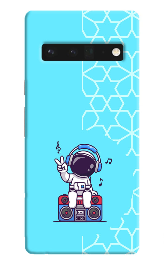 Cute Astronaut Chilling Google Pixel 6 Pro Back Cover