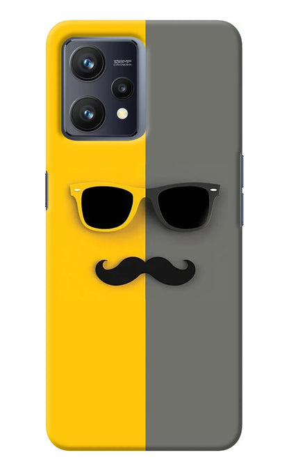 Sunglasses with Mustache Realme 9 4G Back Cover