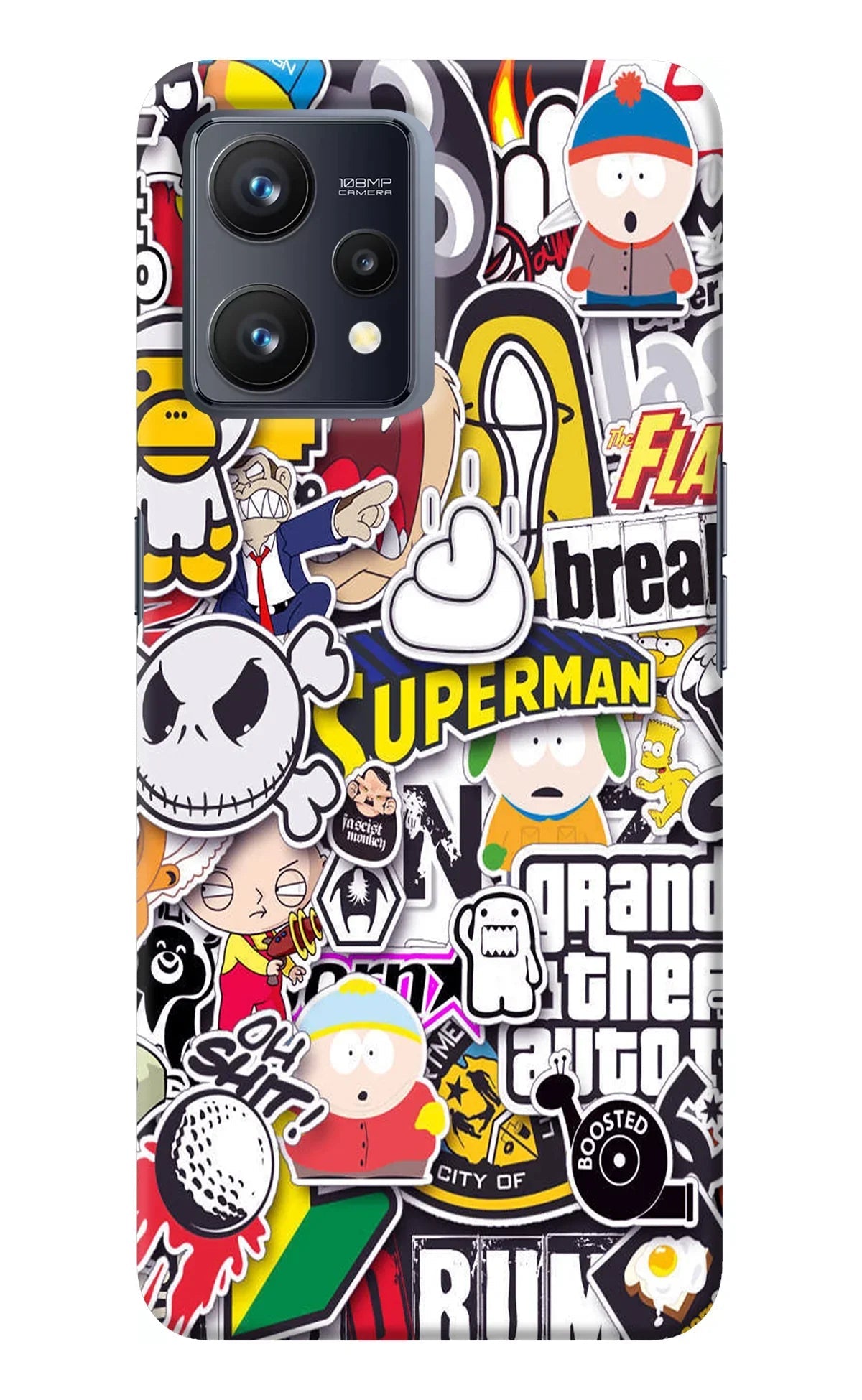 Sticker Bomb Realme 9 4G Back Cover