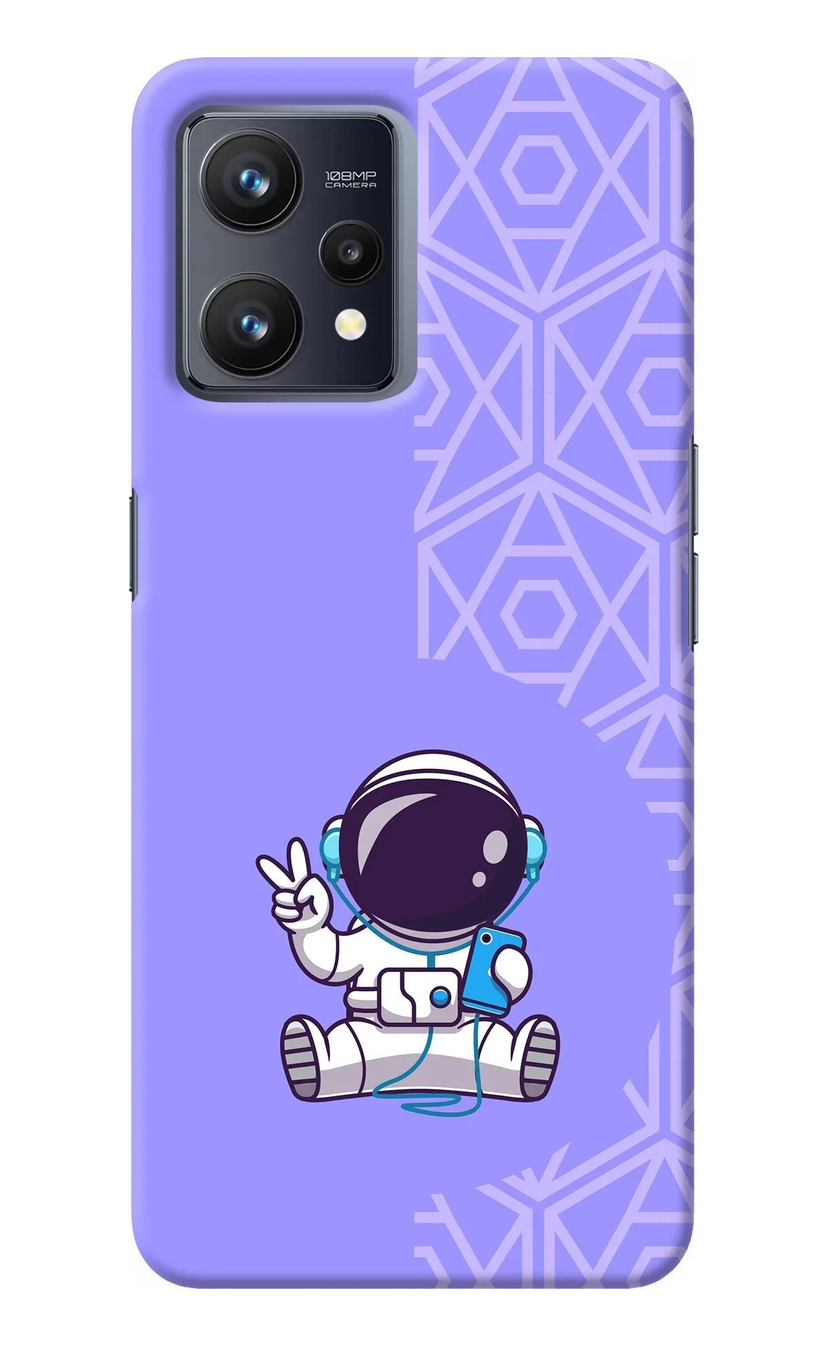Cute Astronaut Chilling Realme 9 4G Back Cover