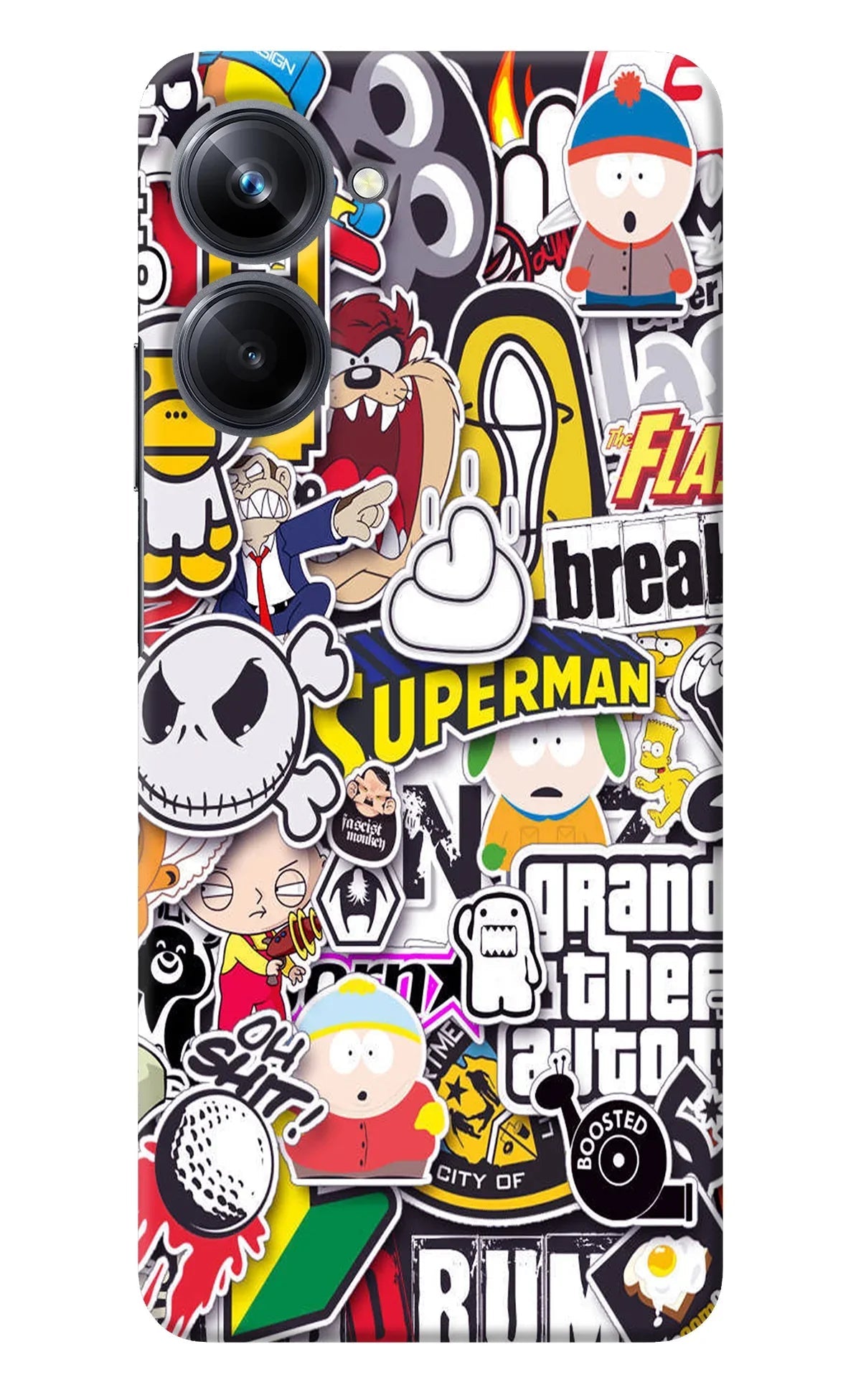 Sticker Bomb Realme 10 Pro 5G Back Cover