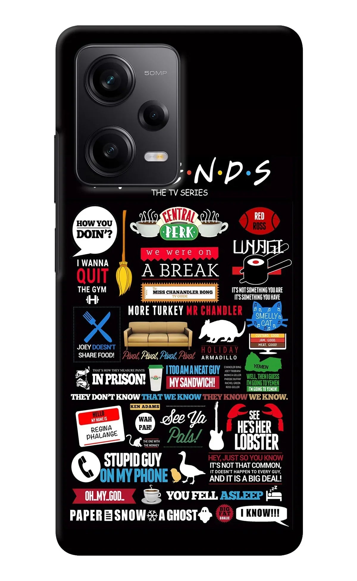 FRIENDS Redmi Note 12 5G Back Cover