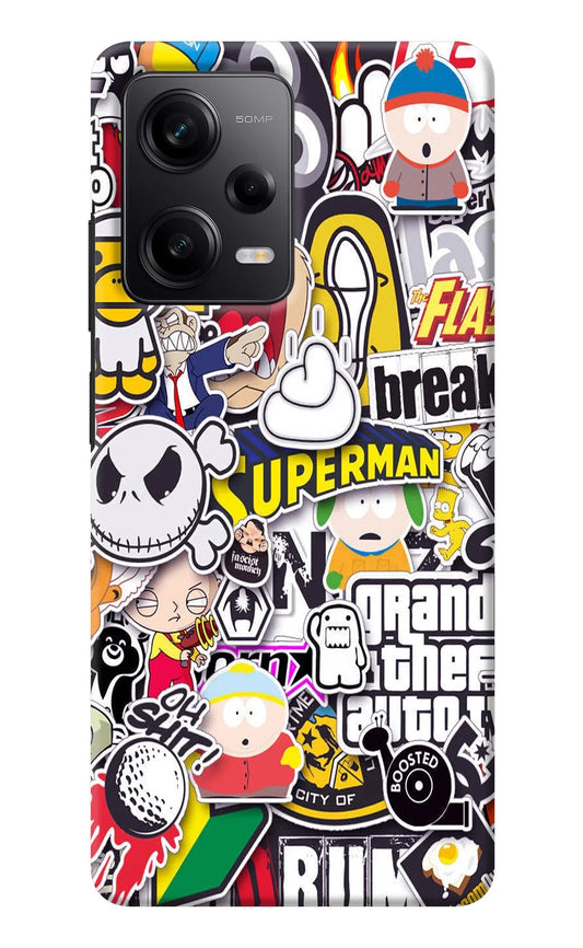 Sticker Bomb Redmi Note 12 5G Back Cover