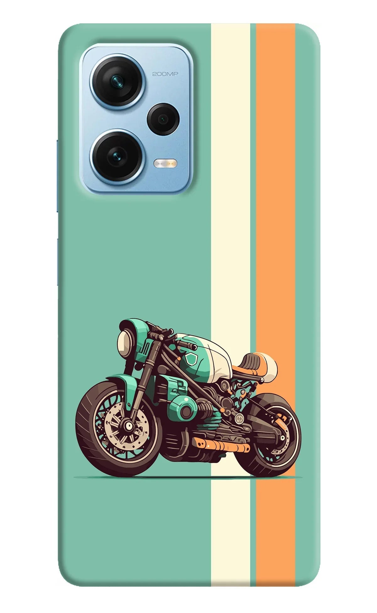 Striped Moto Drift Redmi Note 12 Pro+ 5G Back Cover