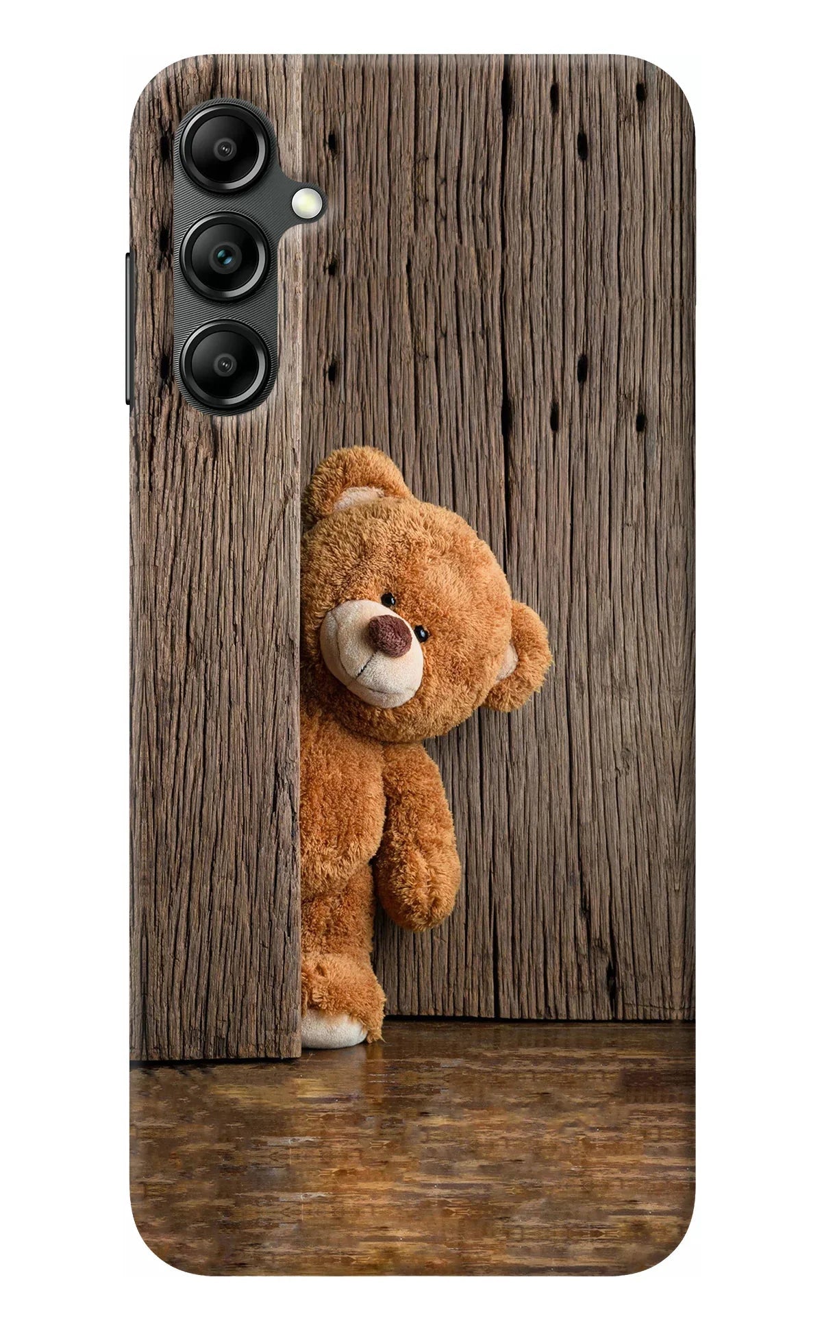 Teddy Wooden Samsung A14 5G Back Cover