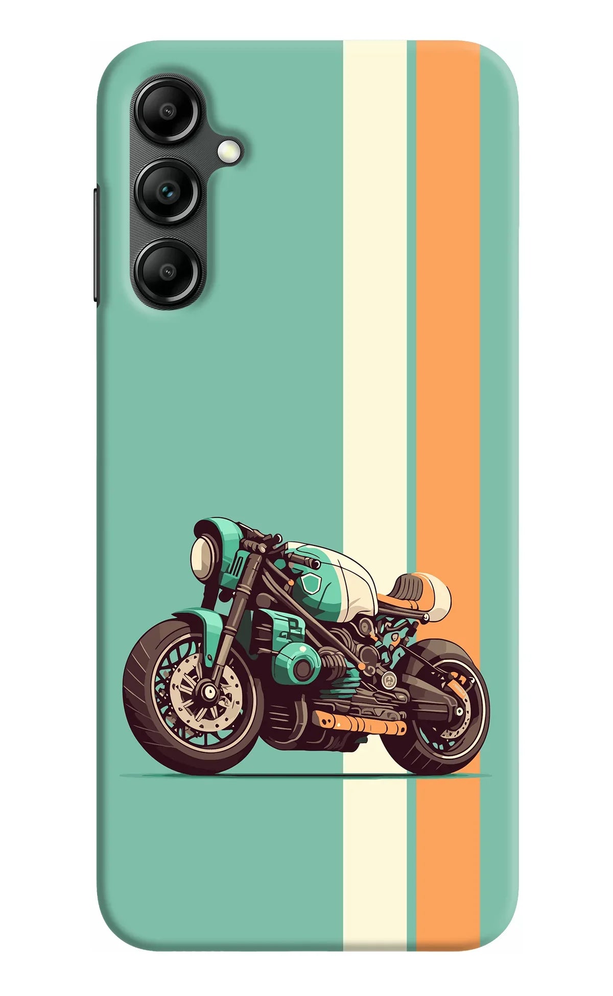 Striped Moto Drift Samsung A14 5G Back Cover